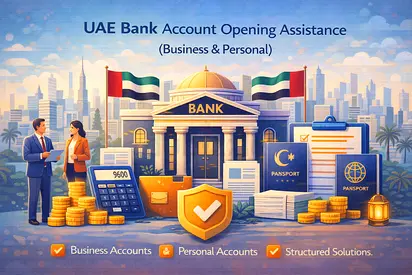 UAE Business  Personal Bank Account Assistance