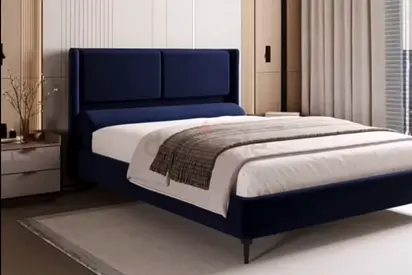 Dark blue 160*200 queen size Bed