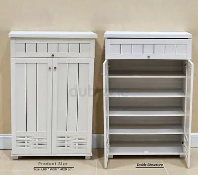 Stylish White Storage Cabinet