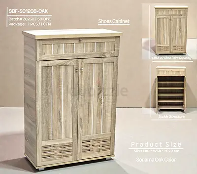Wooden Shoes Cabinet