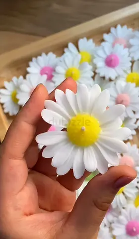 Unique Floral Candle Decoration
