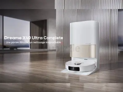 Dreame X40 Ultra Robot Vacuum  Mop – 12,000Pa, Self-Cleaning