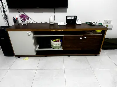 Modern TV stand with sleek design