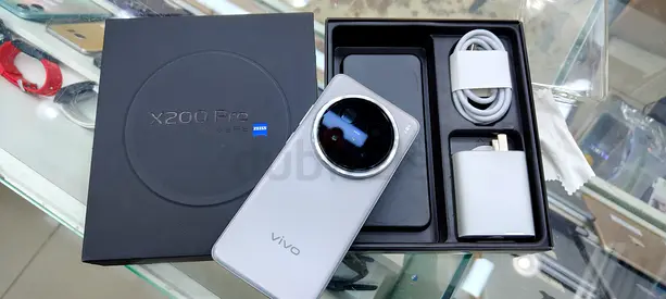 Vivo X200 Pro Smartphone with Charger and Accessories