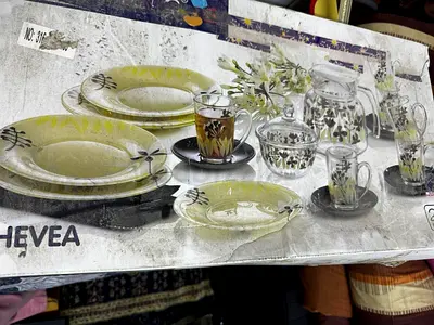 Elegant Dinnerware Set with Floral Design