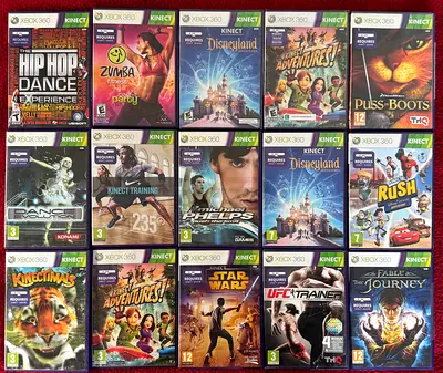 Xbox 360 Kinect games 50 dhs