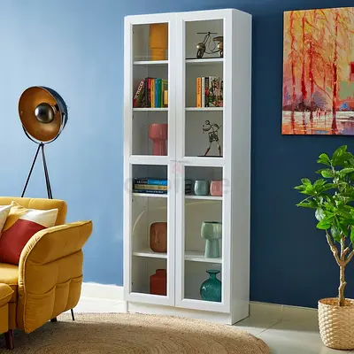 Stylish White Display Cabinet