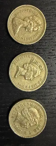 1983,1993,2005 Beautiful One Pound GB Queen Elizabeth II Rare Coins