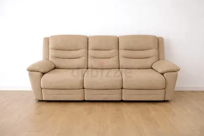 Comfortable 3-Seater Beige recliner and 5 seater Sofa for Sale