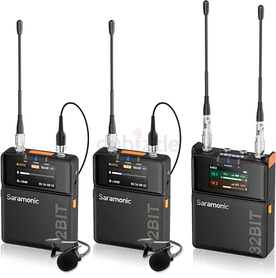 Saramonic K9 Lavalier Microphone Wireless, Professional Dual Channel UHF Microphone
