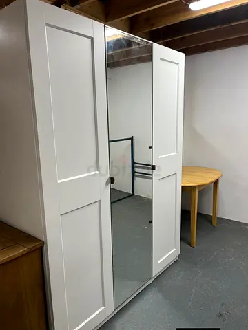 White Wardrobe with Mirror