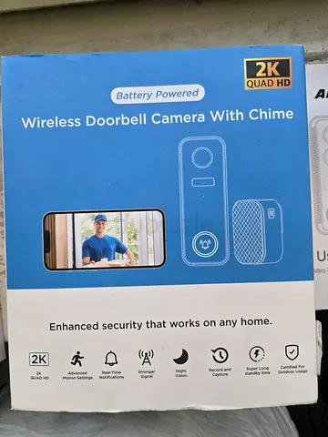 Wireless Doorbell Camera with Chime - 2K HD