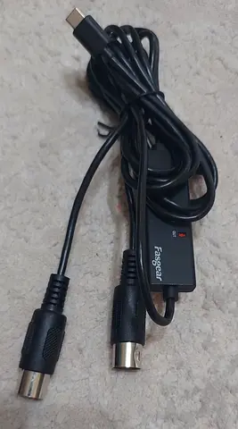 Fasgear USB-C to MIDI interface cable For Sale