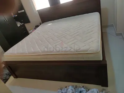 Elegant Bed Frame with Comfortable Mattress