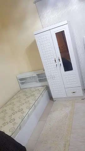 White Wardrobe and Bed Set for Sale