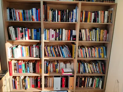 Diverse Collection of Books Arabic  English with WOODEN racks