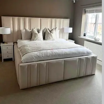 Brand New Luxury King Size Fully Customisable Elegant Modern Design Headboard Bedframe