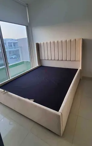 Stylish Velvet Bed Frame with Storage