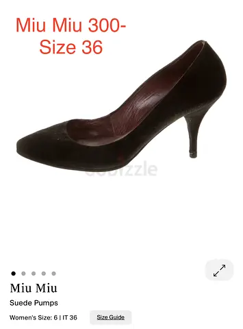 Suede Pumps Miu Miu -36