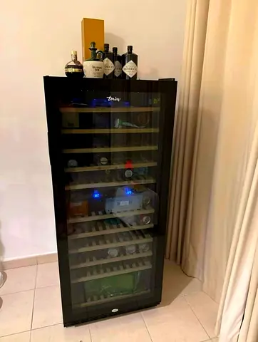 Free delivery Terim 121 beverage bottle capacity Wine Cooler with dual zone temperature