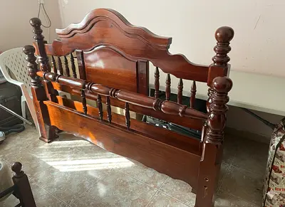 Dresser and Classic Wooden Bed Frame