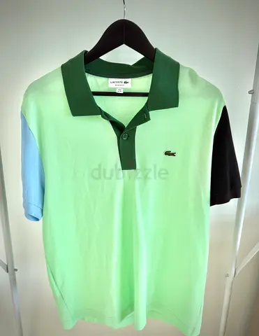 Original Lacoste Colorblock Polo – Green / Blue – Size XL (FR 6) – Regular Fit
