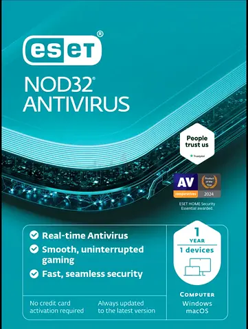 ESET | NOD32 Antivirus | 1 User | 1 Year | Email Delivery
