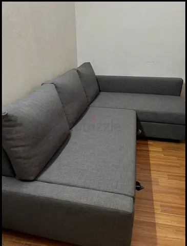 Comfortable Grey L-Shaped Sofa