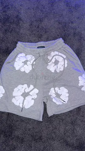 Grey denim tears shorts