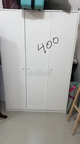 Sturdy White Wardrobe for Sale