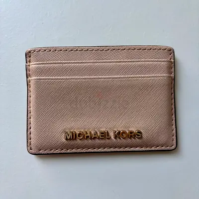 Michael Kors Pink Leather Card Holder