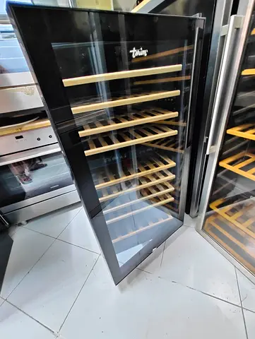 TERIM latest model 120 bottle wine fridge dual temperature wooden shelf