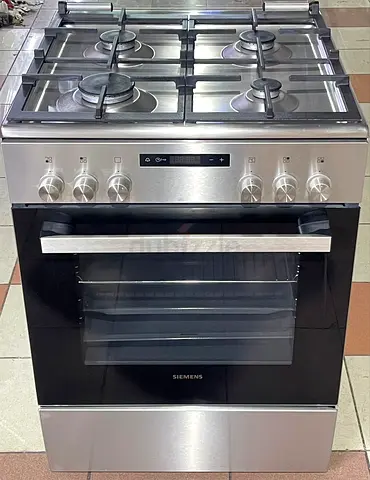siemens 4 burner top gass oven electric with fan full heavy duety cooking range 60x60 stove