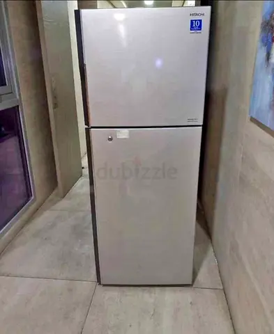 Hitachi new model fridge 440 liter 2 door big size silver colour