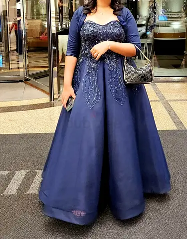 Elegant Blue Evening Gown