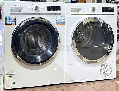 siemens iq700 9 kg washer and 9 kg dryer seprate set with wifi model