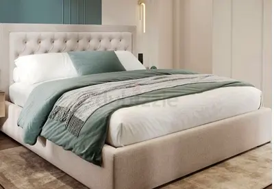 Elegant beautiful 180*200 king size beige colour Bed