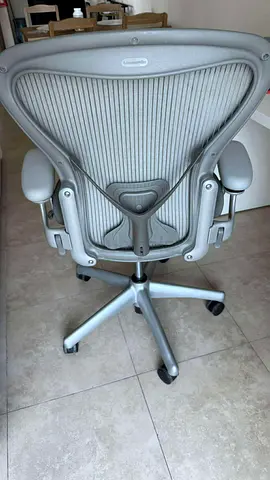 Gray Herman Miller Aeron Classic Chair PostureFit Back Support Size B