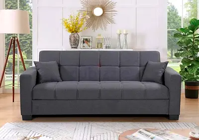 Modern 3 Seatr Grey Sofa Cumbed New For Sale