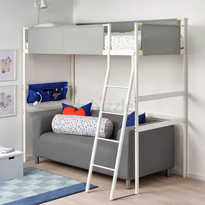 Compact Multi-Level Loft Bed for Kids