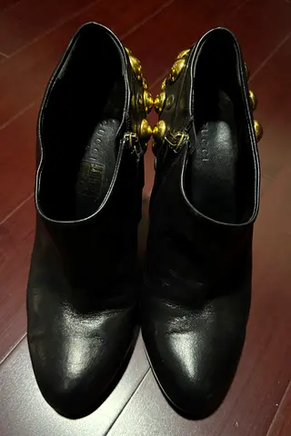 GUCCI LEATHER ANKLE BOOTS