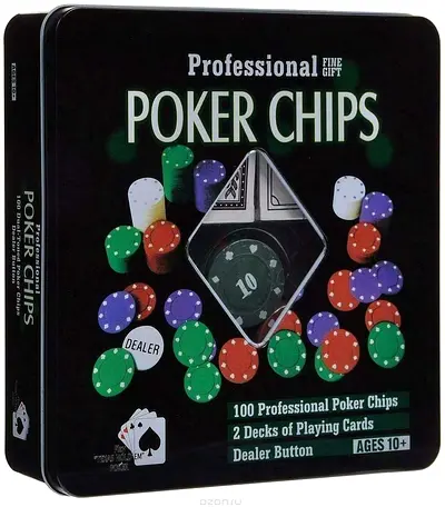 Professional Poker Chips Set with Playing Cards