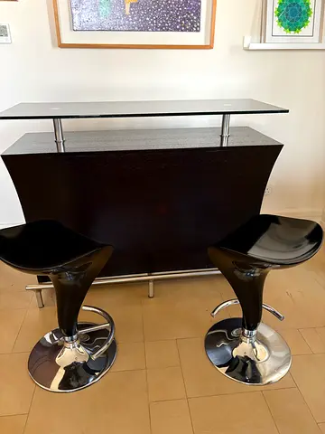 Bar and two stools