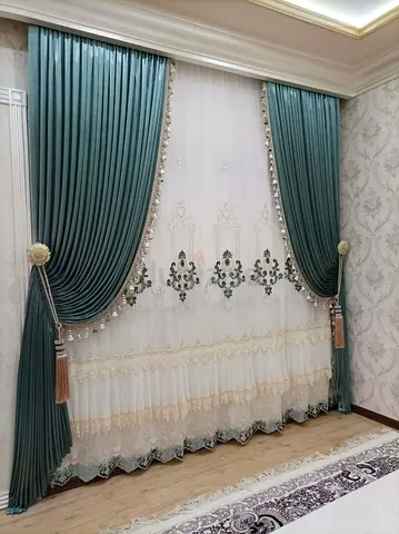 New Elegant Decorative Curtains with Embroidery