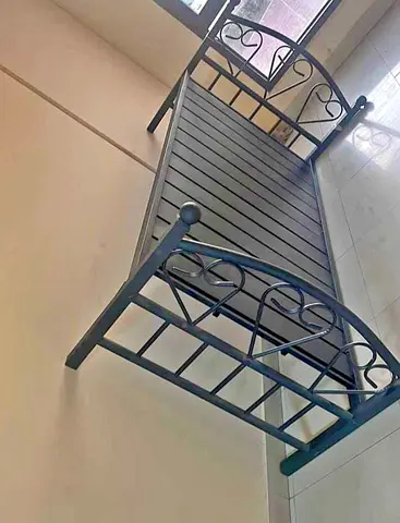 Metal Bed Frame with Intricate Design