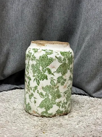 Vintage Floral Ceramic Vase