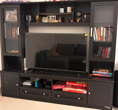 Sleek TV cabinet for living room
