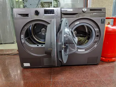 samsung latest model 9 kg washer and 9 kg dryer seprate set washer door in door