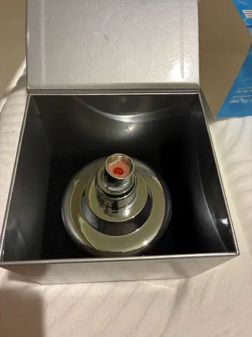 Blu Ionic Shower Filter Wall Mounted Removes Chlorine  Harmful Pollutants Diameters 12 cm