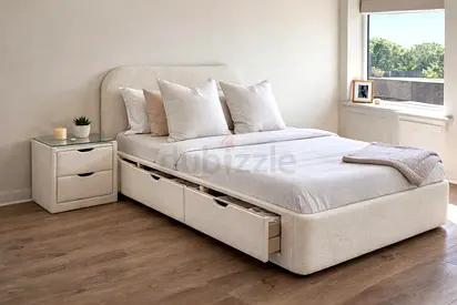 Stylish Bed Frame with Storage Drawers